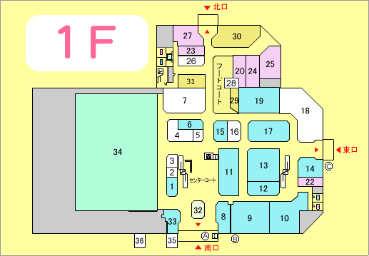 フロアガイド1階